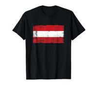 Retro Austria Austrian Flag Sports Fans T-Shirt