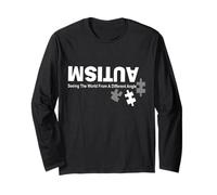 Retro Autism Seeing The World From A Different Angle Long Sleeve T-Shirt