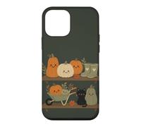 Retro Autumn Harvest Shelf Doodle Characters Vibe Case for iPhone 12 mini