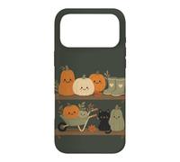 Retro Autumn Harvest Shelf Doodle Characters Vibe Case for iPhone 17 Pro Max