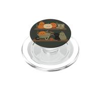 Retro Autumn Harvest Shelf Doodle Characters Vibe PopSockets PopGrip for MagSafe