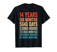 Retro Awesome 14 Years Old Present 14th Birthday 14 YO Boy T-Shirt