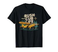 Retro Badge Backcountry Bush Cub Aviator Flyer T-Shirt
