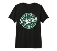 Retro Badge Vintage Introvert Homebody Indoor Human Premium T-Shirt