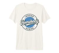 Retro Badge Vintage Introvert Homebody Indoor Human Premium T-Shirt