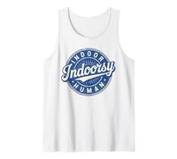 Retro Badge Vintage Introvert Homebody Indoor Human Tank Top