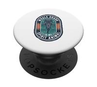 Retro Badge Whale Shark Spirit Animal Art PopSockets Adhesive PopGrip