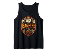 Retro Bagpipe Player Scottish Piper Tank Top