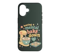 Retro Baking Humor Mental Bake Down From Scratch Mood Case for iPhone 16