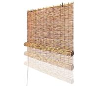 Retro bamboo curtains, courtyard and kitchen specific roller blinds, window and porch privacy partition curtains, suitable for gardens and terraces(W150xh100cm)