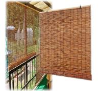 Retro Bamboo Roller Blinds 120x200cmNatural AntiUltraviolet Privacy Screen Curtains for Kitchen Living Room 100150cm Wide Stylish Window Treatment Solutions