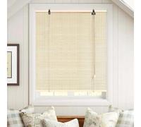 Retro Bamboo Roller BlindsOutdoor Patio Shades Natural Bamboo RollUp Shades for Indoor/Outdoor Privacy Perfect for Windows & Porches 100x140cm