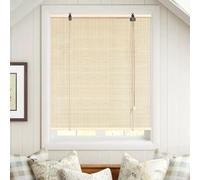 Retro Bamboo Roller e Adjustable Bamboo Blinds for Doors Patios Balconies & Gardens Custom Size (Natural Color 70cm x 220cm) UV Protect & Privacy