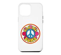 Retro Ban-the-Bomb s Peace Sign s Hippie Flower Power Case for iPhone 12 Pro Max