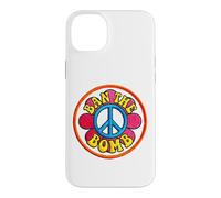 Retro Ban-the-Bomb s Peace Sign s Hippie Flower Power Case for iPhone 14 Plus
