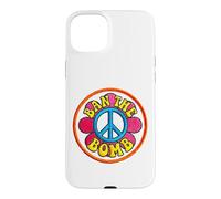 Retro Ban-the-Bomb s Peace Sign s Hippie Flower Power Case for iPhone 15 Plus