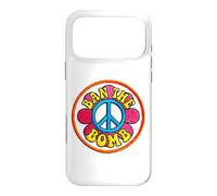 Retro Ban-the-Bomb s Peace Sign s Hippie Flower Power Case for iPhone 17 Pro Max