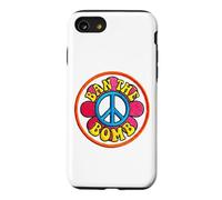 Retro Ban-the-Bomb s Peace Sign s Hippie Flower Power Case for iPhone SE (2020) / 7/8