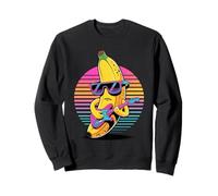 Retro Banana Guitarist Bananas Guitar Sweatshirt