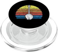 Retro Banjo Sun - Eighties Style Bluegrass Pickers Graphic PopSockets PopGrip for MagSafe