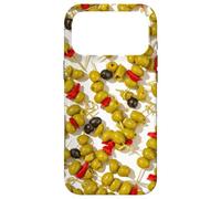 Retro Bar Cart Martini Olive Skewer Pattern Women Case for iPhone 17 Pro Max