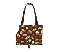 Retro Baseball Brown print Puppy Carrier Pets Dogs Dog Walking Bags Carrier Bags for small Dogs and Cat and Rabbit