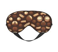 Retro Baseball Brown Print Soft Eye Mask/Sleep Eye Mask/Blackout Eye Mask, Suitable for Travel/Office/Yoga/Nap
