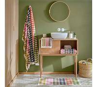 Retro Bath Mat 50x90cm by Orla Kiely in Multi Stem, Auburn