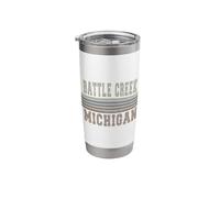 Retro Battle Creek Michigan Stainless Steel Insulated Tumbler