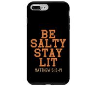 Retro Be Salty Stay Lit Matthew 5:13-14 Christian Women Men Case for iPhone 7 Plus/8 Plus