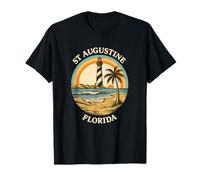 Retro Beach in Ancient City | St Augustine Beach Florida T-Shirt