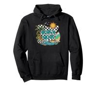 Retro Beach Mode Vacay Mode Cute Vacation Summer Pullover Hoodie