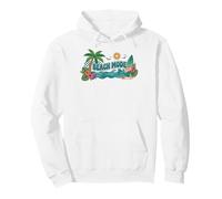 Retro Beach Mode Vacay Mode Cute Vacation Summer Pullover Hoodie