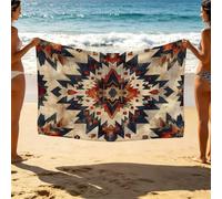 Retro Beach Towel 88 x 64In Lightweight Travel Essentials Simplicity Beach Towels Oversized 220x160 Unisex Soft Comfortable Quick Dry Sand Resistant for Summer Swimming Camping Vacation Gifts SLJT4618