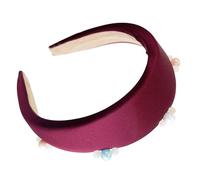 Retro Beaded Headband For Women Comfortable Fabric Daily Wear Headbands Party Headwear Suitable For Various Occasion