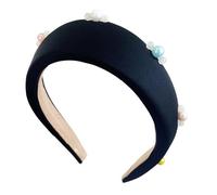 Retro Beaded Headband For Women Comfortable Fabric Daily Wear Headbands Party Headwear Suitable For Various Occasion
