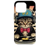 Retro Beats Feline DJ Cat Retro Synthwave Kitty Mix Case for iPhone 16 Pro