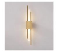 Retro Bedroom Corridor Reading Living Room Balcony Vanity Lights 4W Dimmable Strip Vintage Black Bathroom Wall Lamps & Sconces 2Pcs Modern Home Lighting Fixture Up And Down Wall Light(Gold,1Pieces lef