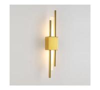 Retro Bedroom Corridor Reading Living Room Balcony Vanity Lights 4W Dimmable Strip Vintage Black Bathroom Wall Lamps & Sconces 2Pcs Modern Home Lighting Fixture Up And Down Wall Light(Gold,1Pieces rig