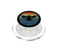 Retro Bee Vintage Distressed Sunset Design PopSockets PopGrip for MagSafe