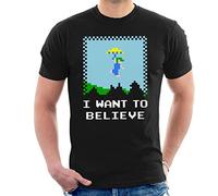 Retro Believer Lemmings Men's T-Shirt Black
