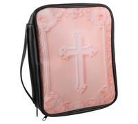 Retro Bible Cover with Storage, PU Book Protector for Church Study | Fits Pens and Bookmark Tabs, Vintage Classic Style, Scratch Protection for Readers and Students