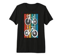 Retro Bicycle Duo Vintage Cycling Art Pro Premium T-Shirt