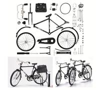 Retro Bicycle Model Kit for Kids, Model Kits for Adults to Build, DIY Bicycle Model Ornament, 1:10 Creative Iron Art Tabletop Ornament Toys for Gifts Home Office Decor