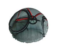 Retro Bicycle Pattern Print Shower Cap For Women Reusable Double Layer Stylish Soft Bath Cap With Lining Elastic Band
