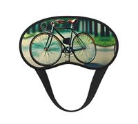 Retro Bicycle Print Soft Washable Comfort Eye Mask for Sleeping Travel Home Hotel Airplane Camping