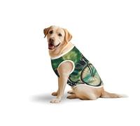 Retro Bicycleprint Large Pets Vest Party Travel Breathable Summer Lightweight Soft Cozy Sleeveless