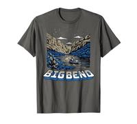 Retro Big Bend National Park Vintage Style Texas Kayak T-Shirt