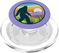 Retro Bigfoot Pacific Northwest Mountains Vintage Nature PopSockets PopGrip for MagSafe