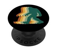 Retro Bigfoot Silhouette Funny Sasquatch Walking Graphic PopSockets Adhesive PopGrip
